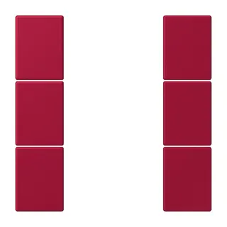 Jung Tastensatz 3fach, F50, Serie LS, rouge carmin LC503TSA229