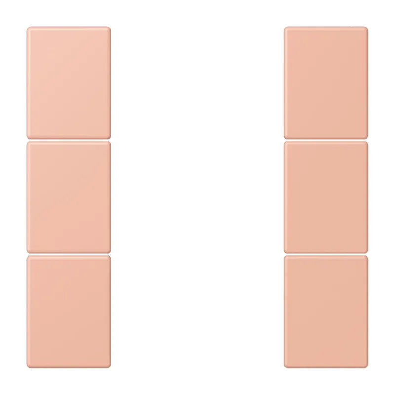 Jung Tastensatz 3fach, F50, Serie LS, rose clair LC503TSA231