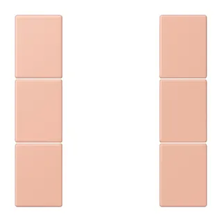 Jung Tastensatz 3fach, F50, Serie LS, rose clair LC503TSA231