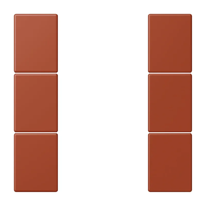 Jung Tastensatz 3fach, F50, Serie LS, l'ocre rouge LC503TSA232