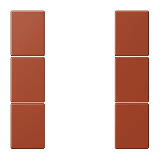 Jung Tastensatz 3fach, F50, Serie LS, l'ocre rouge LC503TSA232