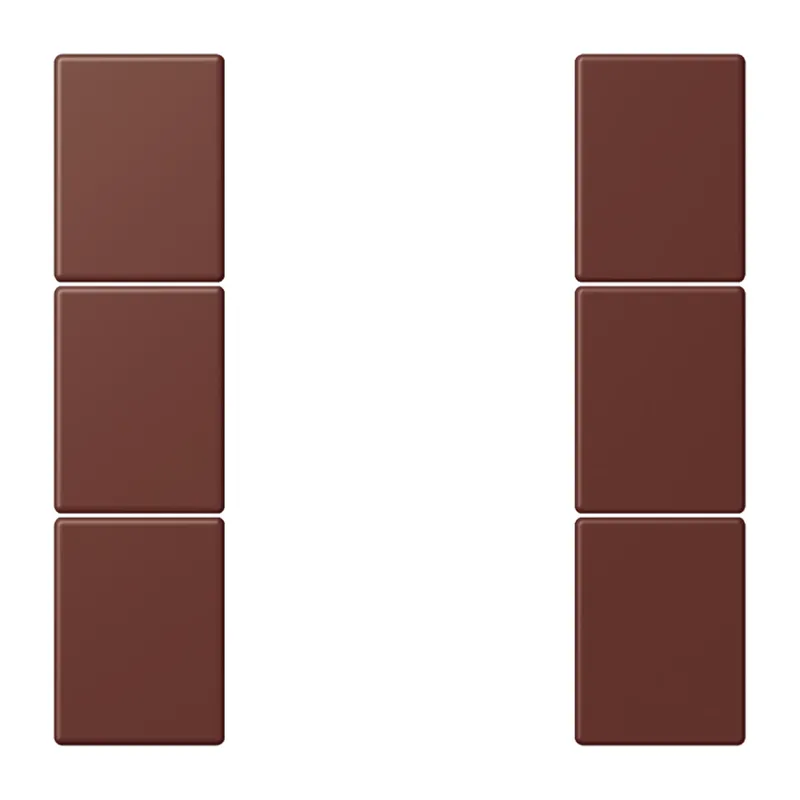 Jung Tastensatz 3fach, F50, Serie LS, terre sienne br?lée 31 LC503TSA235