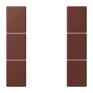 Jung Tastensatz 3fach, F50, Serie LS, terre sienne br?lée 31 LC503TSA235
