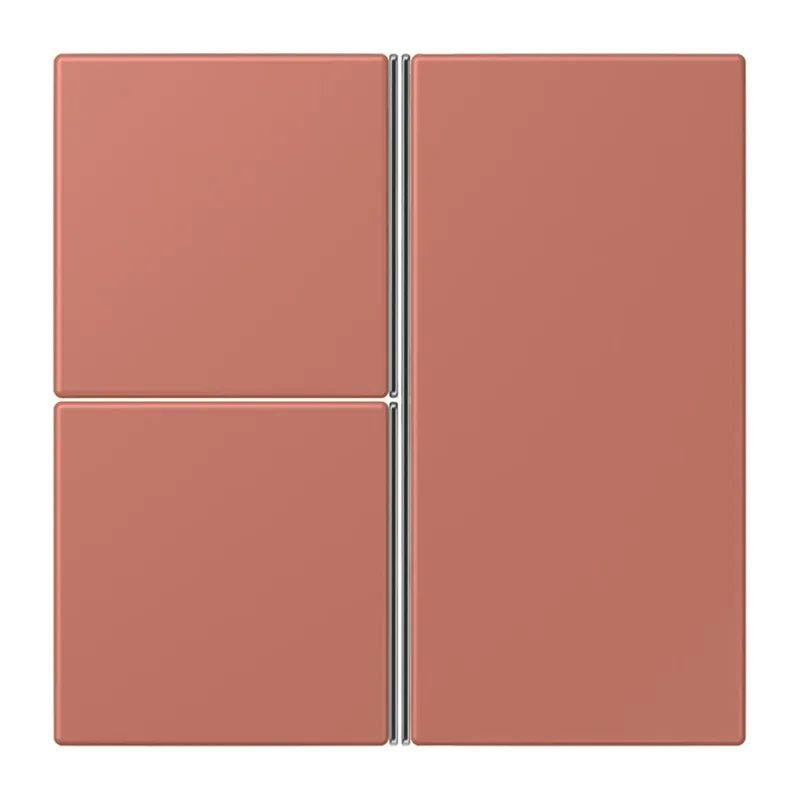 Jung Tastensatz 3fach, F40, Serie LS, terre sienne brique LC403TSA236