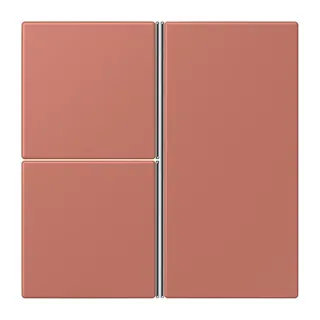 Jung Tastensatz 3fach, F40, Serie LS, terre sienne brique LC403TSA236