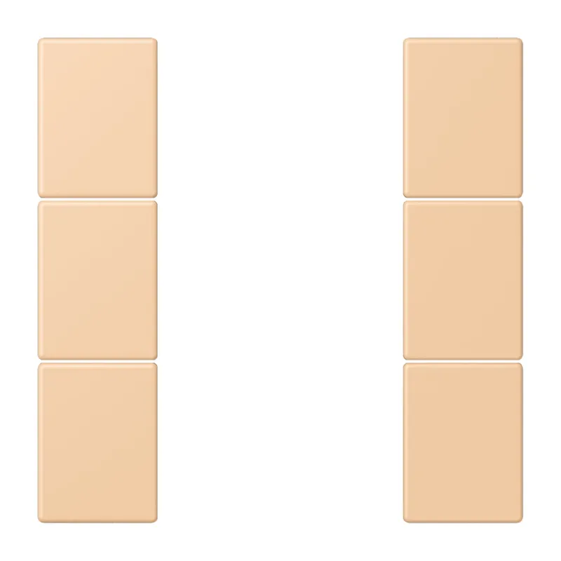 Jung Tastensatz 3fach, F50, Serie LS, terre sienne claire 31 LC503TSA237