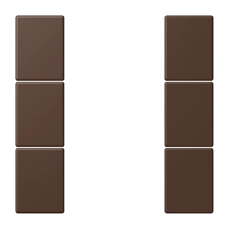 Jung Tastensatz 3fach, F50, Serie LS, terre d'ombre br?lée 31 LC503TSA239