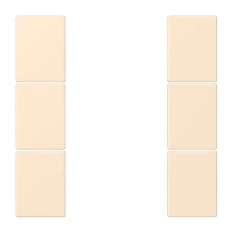 Jung Tastensatz 3fach, F50, Serie LS, blanc ivoire LC503TSA245