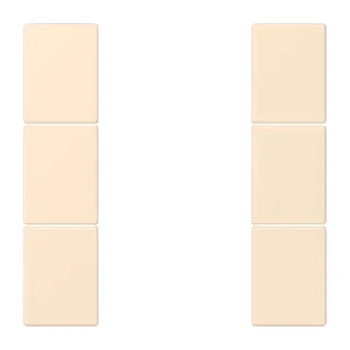 Jung Tastensatz 3fach, F50, Serie LS, blanc ivoire LC503TSA245