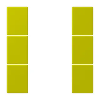 Jung Tastensatz 3fach, F50, Serie LS, vert olive vif LC503TSA249