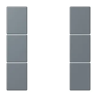 Jung Tastensatz 3fach, F50, Serie LS, gris 59 LC503TSA251