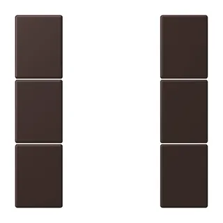 Jung Tastensatz 3fach, F50, Serie LS, terre d?ombre br?lée 59 LC503TSA252