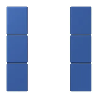 Jung Tastensatz 3fach, F50, Serie LS, bleu outremer 59 LC503TSA253