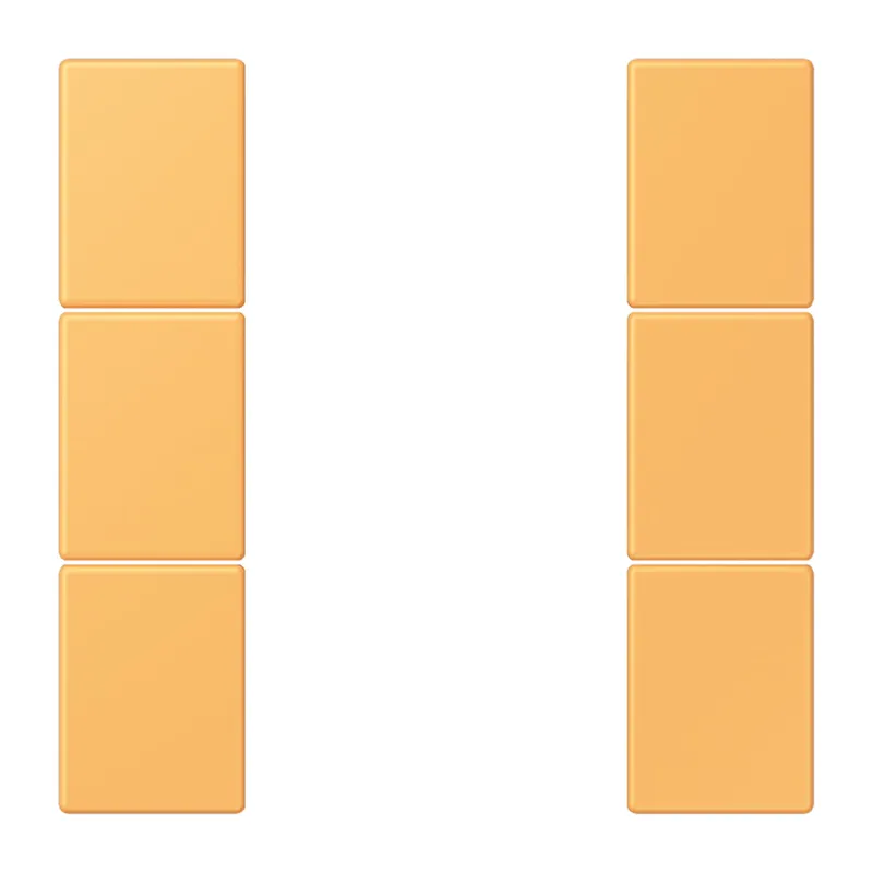 Jung Tastensatz 3fach, F50, Serie LS, ocre jaune clair LC503TSA254