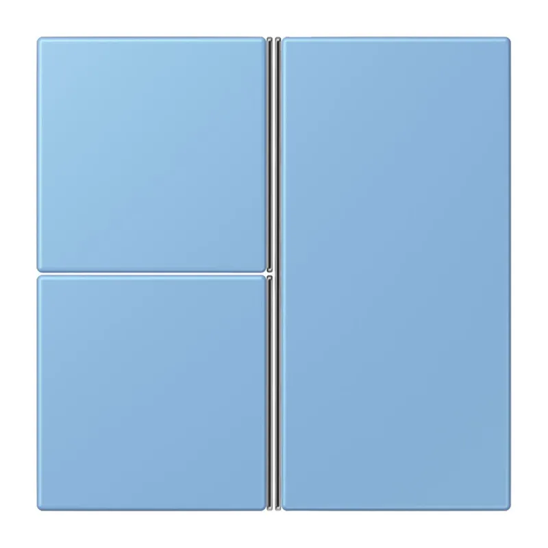 Jung Tastensatz 3fach, F40, Serie LS, bleu céruléen 59 LC403TSA256