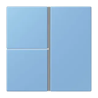 Jung Tastensatz 3fach, F40, Serie LS, bleu céruléen 59 LC403TSA256