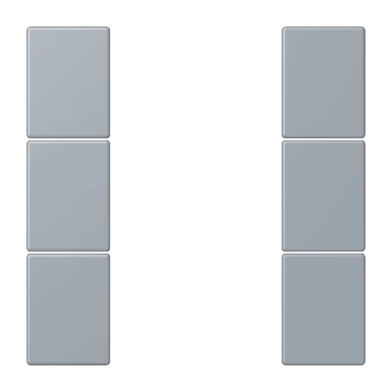 Jung Tastensatz 3fach, F50, Serie LS, gris clair 59 LC503TSA257