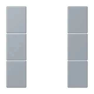Jung Tastensatz 3fach, F50, Serie LS, gris clair 59 LC503TSA257