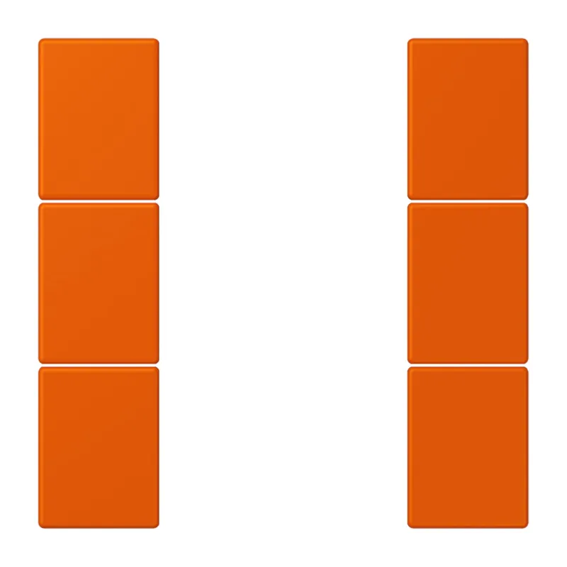 Jung Tastensatz 3fach, F50, Serie LS, orange vif LC503TSA260