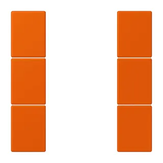 Jung Tastensatz 3fach, F50, Serie LS, orange vif LC503TSA260