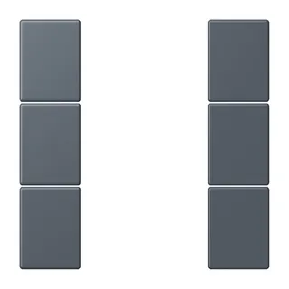Jung Tastensatz 3fach, F50, Serie LS, gris fonce 59 LC503TSA262