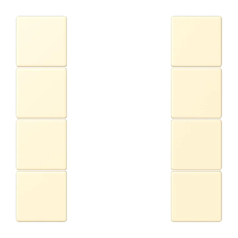 Jung Tastensatz 4fach, F50, Serie LS, blanc LC504TSA201