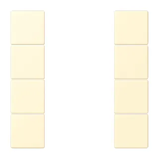 Jung Tastensatz 4fach, F50, Serie LS, blanc LC504TSA201