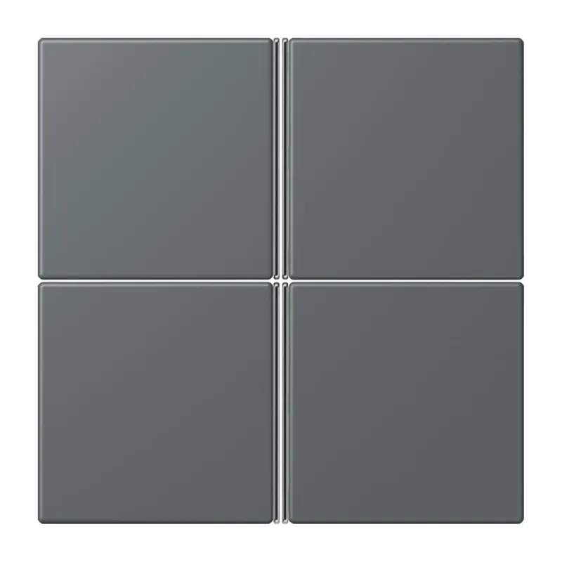 Jung Tastensatz 4fach, F40, Serie LS, gris foncé 31 LC404TSA202