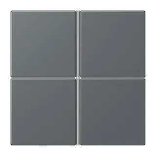 Jung Tastensatz 4fach, F40, Serie LS, gris foncé 31 LC404TSA202