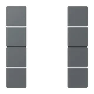 Jung Tastensatz 4fach, F50, Serie LS, gris foncé 31 LC504TSA202