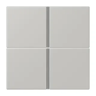 Jung Tastensatz 4fach, F40, Serie LS, gris clair 31 LC404TSA205