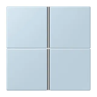 Jung Tastensatz 4fach, F40, Serie LS, outremerclair LC404TSA208
