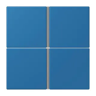 Jung Tastensatz 4fach, F40, Serie LS, bleu céruléen 31 LC404TSA211