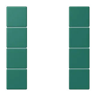 Jung Tastensatz 4fach, F50, Serie LS, vert anglais LC504TSA216