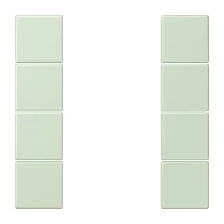 Jung Tastensatz 4fach, F50, Serie LS, vert anglâis pale LC504TSA218