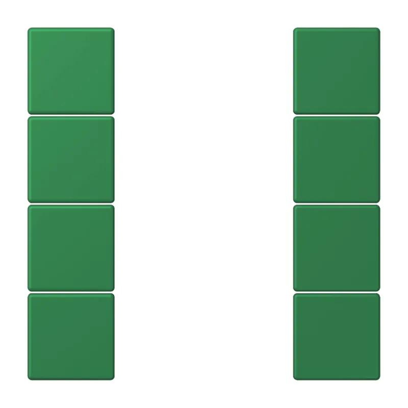 Jung Tastensatz 4fach, F50, Serie LS, vert foncé LC504TSA219