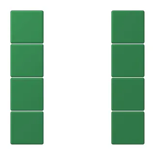 Jung Tastensatz 4fach, F50, Serie LS, vert foncé LC504TSA219