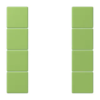 Jung Tastensatz 4fach, F50, Serie LS, vert 31 LC504TSA220