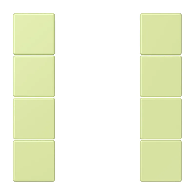 Jung Tastensatz 4fach, F50, Serie LS, vert jaune clair LC504TSA222