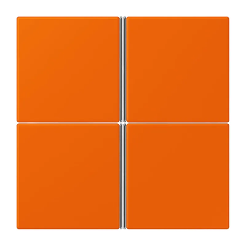 Jung Tastensatz 4fach, F40, Serie LS, orange LC404TSA224