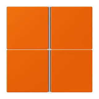Jung Tastensatz 4fach, F40, Serie LS, orange LC404TSA224