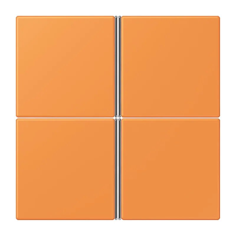 Jung Tastensatz 4fach, F40, Serie LS, orange clair LC404TSA225