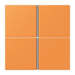 Jung Tastensatz 4fach, F40, Serie LS, orange clair LC404TSA225