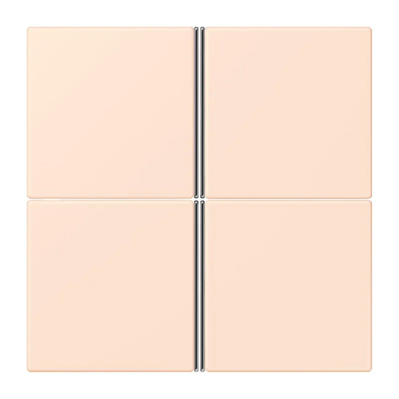 Jung Tastensatz 4fach, F40, Serie LS, orange pâle LC404TSA226