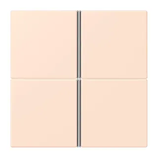 Jung Tastensatz 4fach, F40, Serie LS, orange pâle LC404TSA226