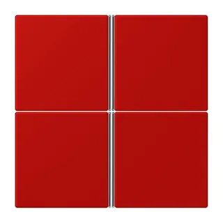 Jung Tastensatz 4fach, F40, Serie LS, rouge vermillon 31 LC404TSA227