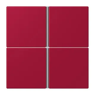 Jung Tastensatz 4fach, F40, Serie LS, rouge carmin LC404TSA229
