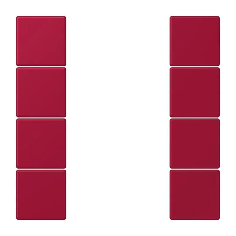 Jung Tastensatz 4fach, F50, Serie LS, rouge carmin LC504TSA229