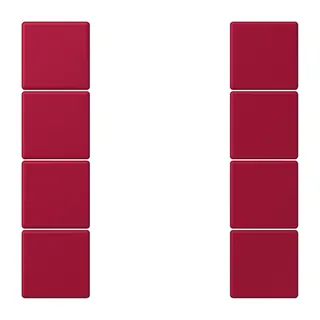 Jung Tastensatz 4fach, F50, Serie LS, rouge carmin LC504TSA229
