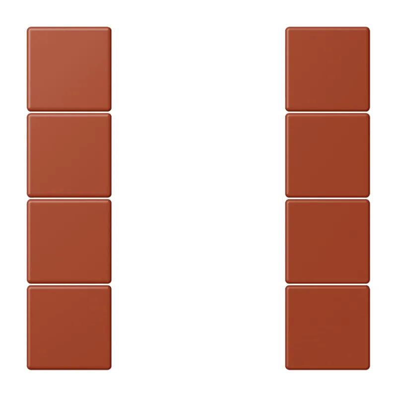 Jung Tastensatz 4fach, F50, Serie LS, l'ocre rouge LC504TSA232